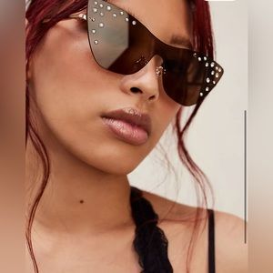Lele Sadoughi Downtown Disco Cat Eye Sunglasses
